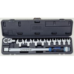 Динамометрический ключ в наборе с насадками, 11пр., 40-210Нм LICOTA AQC-S001NM