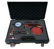 Forsage F-04A1014D Тестер компрессии дизельного двигателя, 19пр. (М18х1.5мм, М24х2.0мм, М24х1.5мм, М10х1.0х68мм, М10х1.25х54мм, М10х1.25х68мм, М12х1.25х45мм)  в кейсе