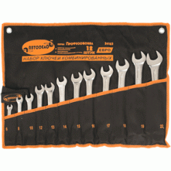 Набор комб.ключей АвтоDело Professional 12шт. ЕВРО (сумка) 36123