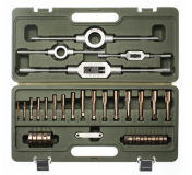 Набор метчиков и плашек 37 предм. HSS4341 (M3-М14) ДЕЛО ТЕХНИКИ 239370