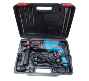 Перфоратор Forsage electro RH26-980EC Plus (980 W, SDS, 0-1100 об/мин, 4-26 мм, шнур 3м) с комплектом насадок + патрон