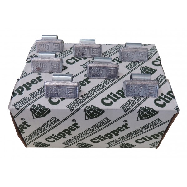 Грузики балансировочные для литых дисков 20 гр. CLIPPER 0 (НАБОР 100 ШТ.) 320