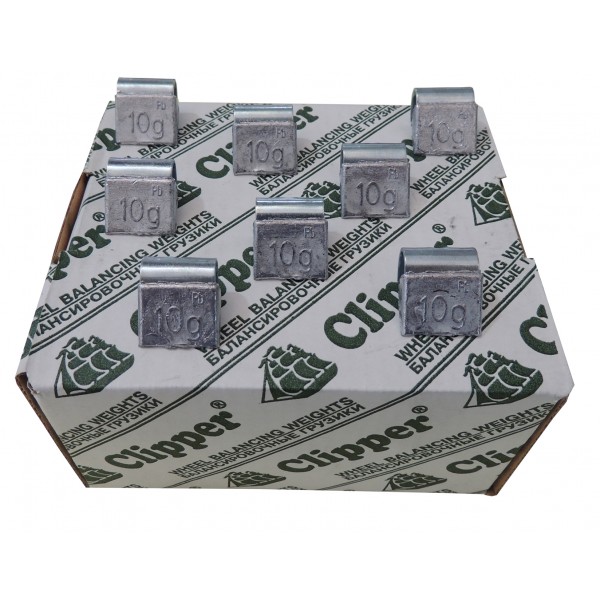 Грузики балансировочные для литых дисков 10 гр. CLIPPER 0 (НАБОР 100 ШТ.) 310