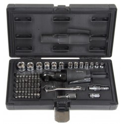 Пневмотрещотка 2в1 3/8" 34 Нм (3,5 кГм), в наборе, 59пр. LICOTA PAR-03017NK