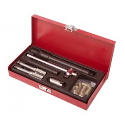 F-04A6007 Forsge Набор приспособлений и футорок для восстановления свечной резьбы 26пр., в металлическом кейсе