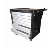 Тележка инструментальная Forsage 50217-Black, 7 полок (черная)